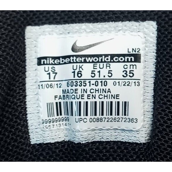 Nike Zoom Code Elite Shark Turf Football Cleats Size 17 White 603351-010 - Picture 8 of 8